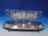 Topazio Portuguese Sterling Silver Centerpiece Bowl with Dragon Handles (#6496)