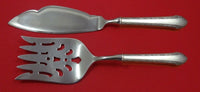 Chased Romantique by Alvin Sterling Silver Fish Serving Set 2 Piece Custom HHWS