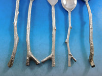 Twigware by Michael Aram Silverplated Cast Brass Flatware Set Branches 25 pc New