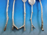Twigware by Michael Aram Silverplated Cast Brass Flatware Set Branches 25 pc New