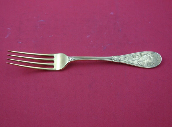 Japanese by Tiffany and Co Sterling Silver Dinner Fork vermeil 8 1/8"