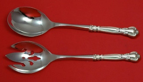 Chantilly by Gorham Sterling Silver Salad Serving Set 2pc Pierced Custom 10 1/2"