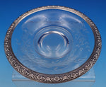 Prelude by International Sterling Silver Olive Dish w/Cut Crystal Floral (#8035)