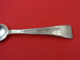 Lap Over Edge Acid Etched By Tiffany Sterling Place Soup Spoon w/ spider web 7"