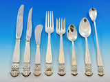 Grenada Old Newbury Crafters Sterling Silver Flatware Set Service 67 pcs Dinner