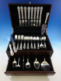 French Renaissance Reed & Barton Sterling Silver Flatware Set 8 Service 49 pc Dn