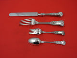 New Queens by Gorham Sterling Silver Dinner Size Place Setting(s) 4-Piece