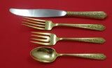 Normandie Vermeil by Wallace Sterling Regular Size Place Setting(s) 4pc Gold
