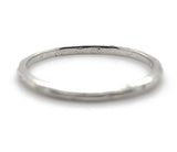18k White Gold Wedding Band Ring Dated 1930 Size 7.25 Jewelry (#J7281)