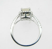 14k Gold Cushion Cut Peach Genuine Natural Morganite Ring with Diamonds (#J5116)