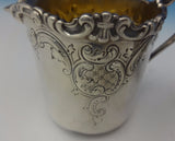 Dominick & Haff Sugar Bowl and Creamer 2pc w/Repoussed Scrollwork #552 (#0350)
