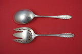 Lyric by Gorham Sterling Silver Salad Serving Set AS w/ pierced fork 9"