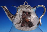 Shiebler Sterling Silver Tea Set Cabbage Mixed Metals Aesthetic 3pc #452 (#5673)