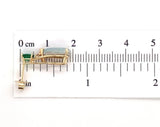 14k Gold Genuine Natural Emerald and 2.84ct TW Boulder Opal Drop Earrings #J7516
