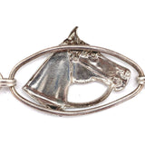 Sterling Bracelet Five Panel Horses Carl Art (#J5483)