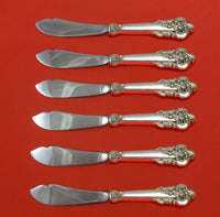 Grande Baroque by Wallace Sterling Silver Trout Knife Set 6pc HHWS Custom Made