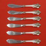 Grande Baroque by Wallace Sterling Silver Trout Knife Set 6pc HHWS Custom Made