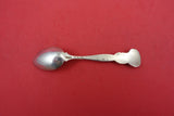 Pattern Unknown by Shiebler Sterling Demitasse Spoon  w/ shell handle 4"