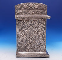 Repousse by Unknown Sterling Silver Jewelry Casket Top Opens w/6 Drawers (#7951)