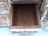 Repousse by Unknown Sterling Silver Jewelry Casket Top Opens w/6 Drawers (#7951)