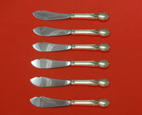 Brocade by International Sterling Silver Trout Knife Set 6pc HHWS Custom 7 1/2"