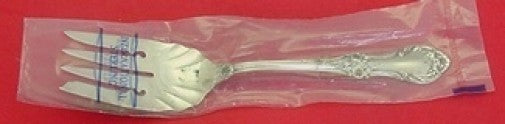 Wild Rose by International Sterling Silver Cold Meat Fork 7 3/4" New
