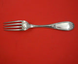 Coin Silver Dinner Fork Patented 1859 7 1/2" Flatware Antique Heirloom