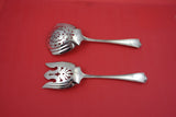 Plymouth by Gorham Sterling Silver Salad Serving Set AS pierced 9"
