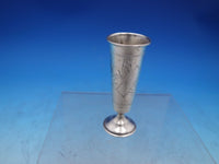 Russian Silver Cordial Cup Engraved Marked #84 1 1/8" x 3" 0.8 ozt (#6710)