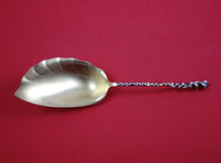 Twist by Towle Sterling Silver Ice Cream Server Gold Washed 9 3/8" Serving