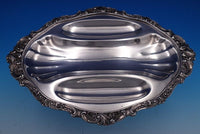 Grande Baroque by Wallace Silverplate 3-part Celery Relish Dish 13 1/2" (#7829)