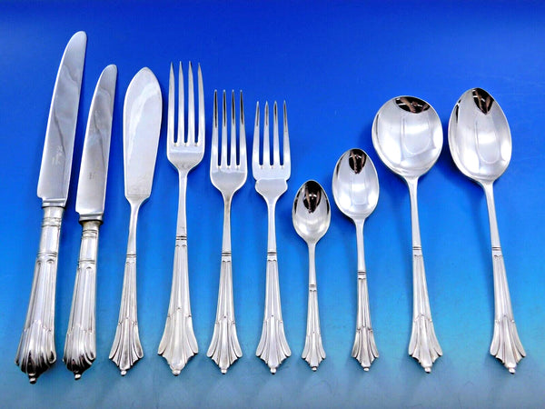 Albany by Arthur Price Silverplated Flatware Set Service for 8 Dinner 90 pieces