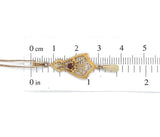 10k Yellow Gold Lavaliere with Freshwater Pearl and Paste Stone (#J6058)