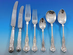 Queens by Charles Boyton Sterling Silver Flatware Set Dinner Service 84 Pieces