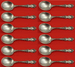 Imperial Chrysanthemum by Gorham Sterling Silver Cream Soup Spoon Set 12 pcs