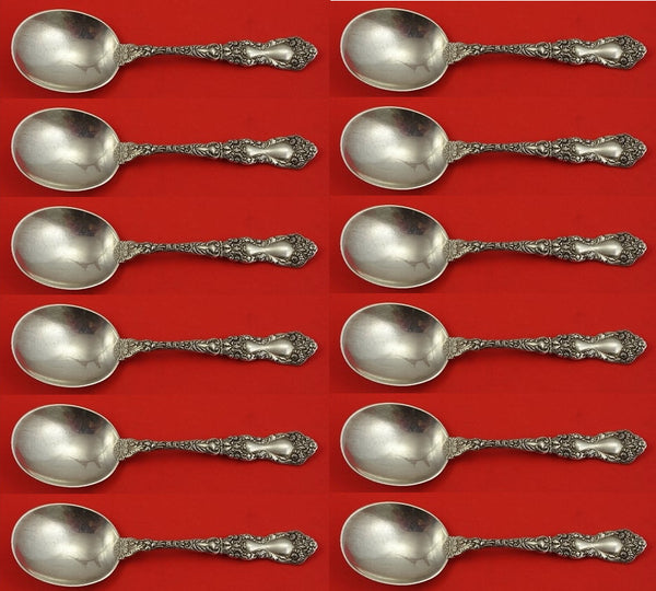 Imperial Chrysanthemum by Gorham Sterling Silver Cream Soup Spoon Set 12 pcs