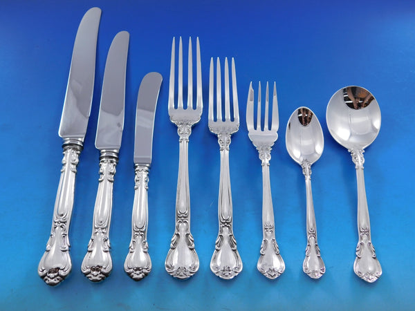 Chantilly by Birks Sterling Silver Flatware Set 12 Dinner Service 97 pcs Canada