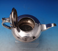 Harris Stanwood Coin Silver Tea Pot with 3-D Dog Finial 5" x 10" (#7455)