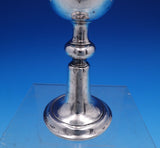 Danish .830 Silver Cup / Goblet w/ Engraved Crest Scrollwork 6" x 2 3/4" (#7613)