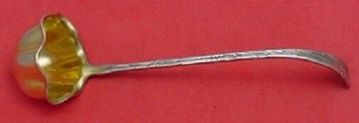 Lap Over Edge Acid Etched by Tiffany and Co Sterling Sauce Ladle Bird Tall Grass