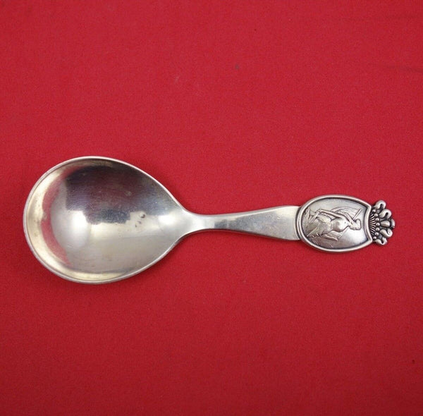 Cohr Sterling Silver Tea Caddy Spoon w/ Figural Woman 4" circa 1935
