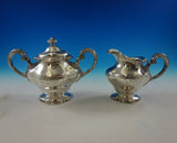 Princess by Towle Sterling Silver Tea Set 7pc with Leaves Scrolls #7629 (#4930)