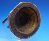 Dutch Sterling Silver Bell 3-D Clock Tower w/ Steps 3 Men Shield 8 3/4" (#7580)