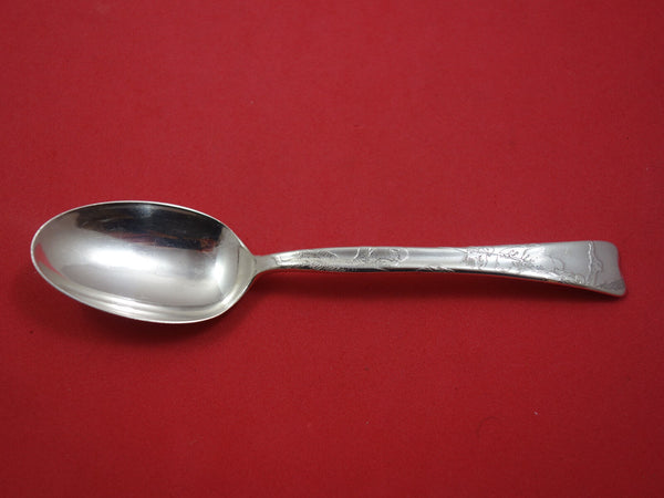 Lap Over Acid Etched by Tiffany & Co. Sterling Silver Teaspoon w/Birds 6"