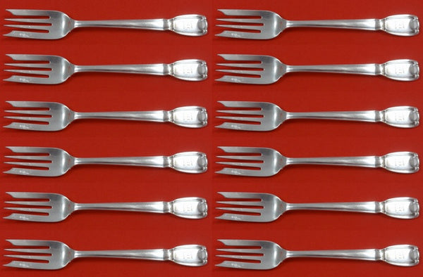 Castilian by Tiffany and Co Sterling Silver Salad Fork Set 12 pieces 6 5/8"