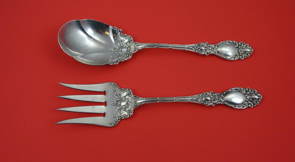 Lucerne by Wallace Sterling Silver Salad Serving Set AS  9"