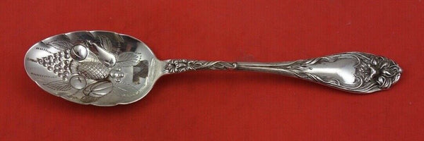 Narcissus by Lunt Sterling Silver Berry Spoon with Fruit in Bowl