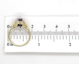 Rare 14k Yellow Gold .55ct Purple Genuine Natural Sapphire Filigree Ring (#7173)