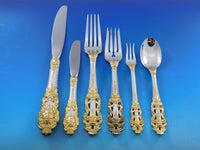 Golden Crown Baroque by Gorham Sterling Silver Flatware Set 53 pieces Dinner