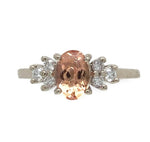 14k Gold 1.19ct Precious Genuine Natural Topaz and .17ct Diamond Ring (#J7113)